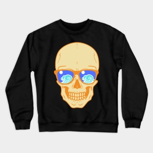 Skull Waves Skeleton Beach Party Crewneck Sweatshirt